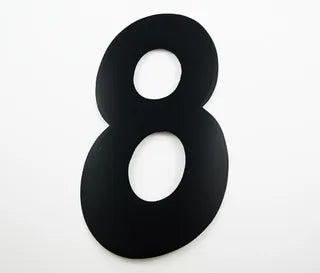 Number Sticker Black
