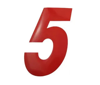 Number Sticker Red