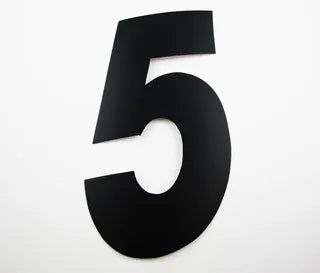 Number Sticker Black