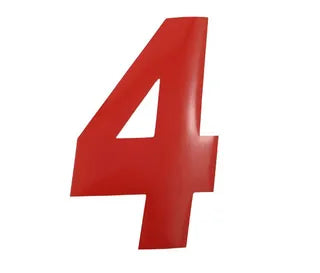 Number Sticker Red