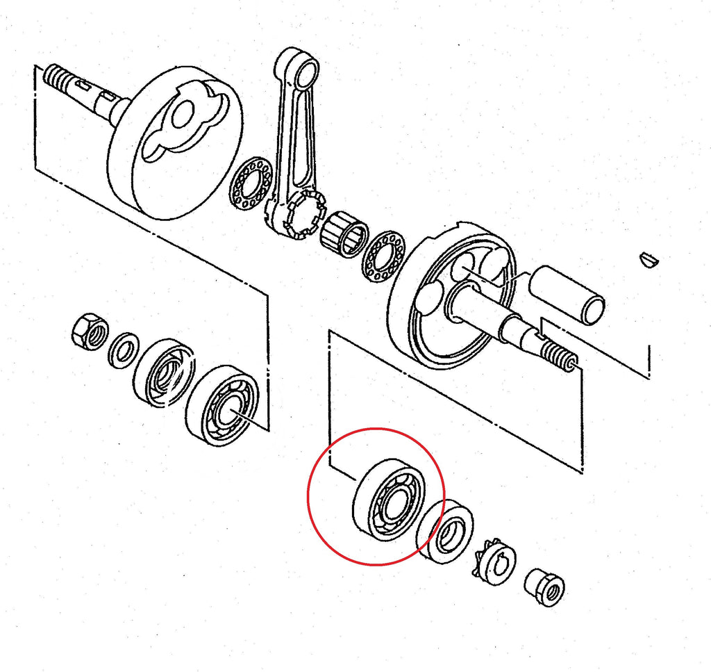 Vortex MR Bearing Main 6204 C4