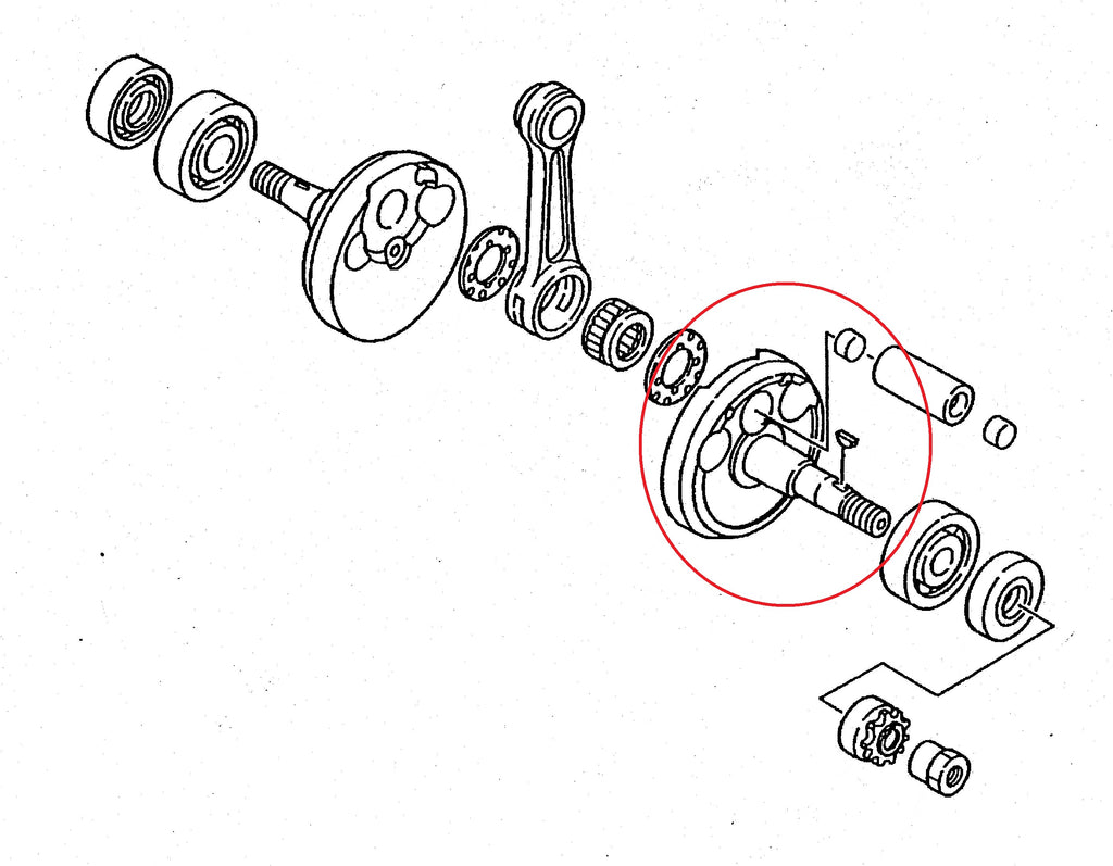 Crank Half Drive Side KTS 12mm