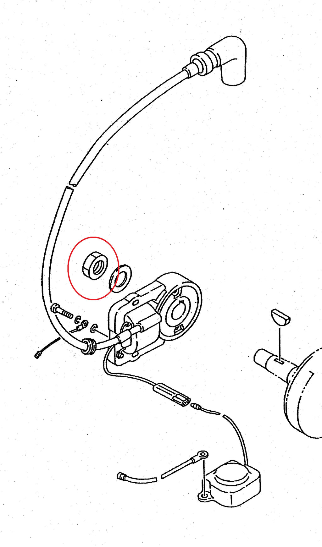 Nut Ignition Yamaha