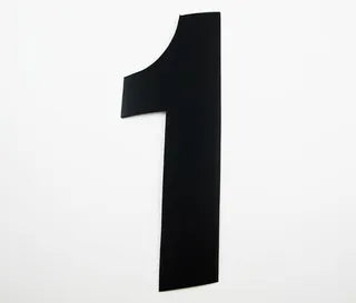 Number Sticker Black