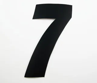 Number Sticker Black