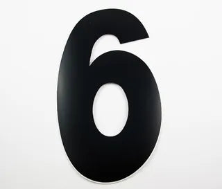Number Sticker Black