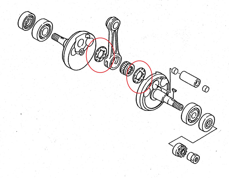 Spacer Crank Pin Yamaha