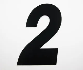 Number Sticker Black