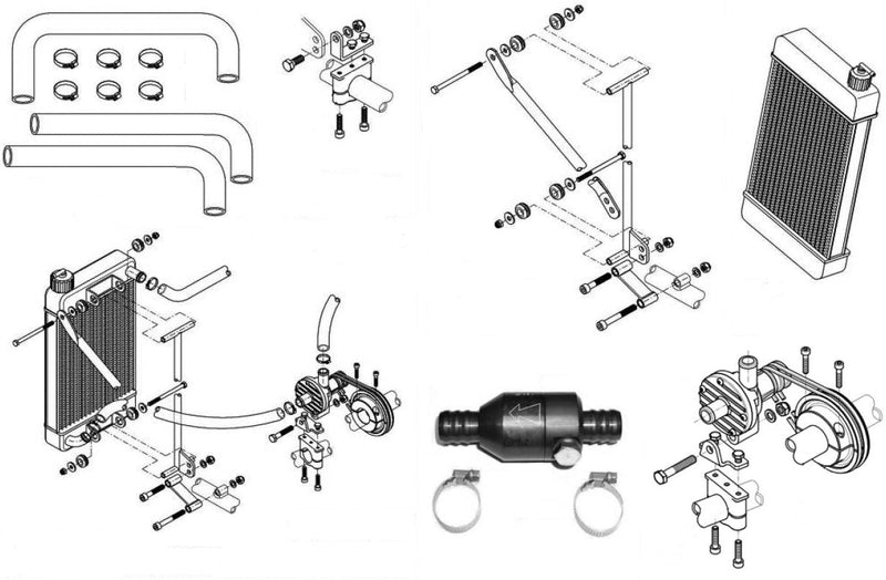 X30 Radiator Bottom Bracket